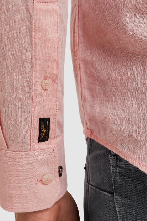 PME legend long sleeve shirt ctn 2tone linen